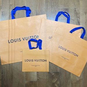Authentic Louis Vuitton Shopping Bags x 4